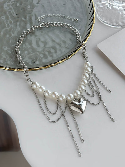 Chains Geometric Tasseled Necklaces Accessories