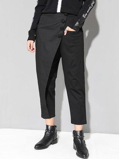 Leisure Fashion Irregularity Solid Color Harem Pants