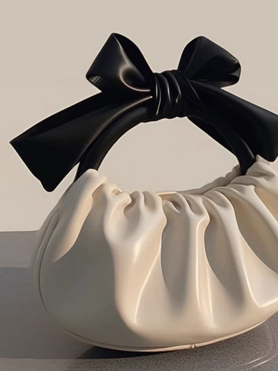 Bowknot Pleated Split-Joint Bags Bags Accessories Handbags