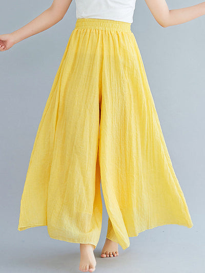 8 Colors Linen Super Loose Wide-Leg Casual Pants