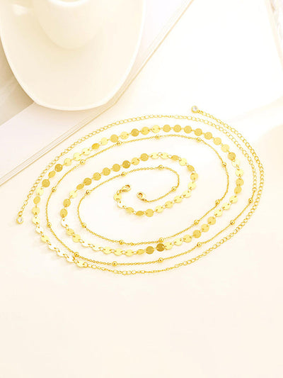 Chains Solid Color Waist Chain Accessories