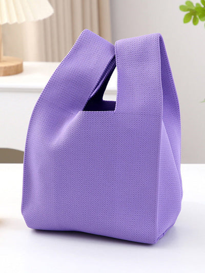 Geometric Solid Color Handbags