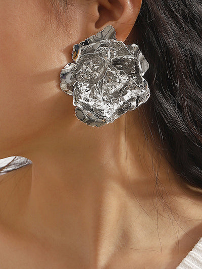 Flower Shape Drop Earrings