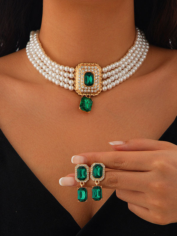 Geometric Drop Earrings Necklaces Accessories