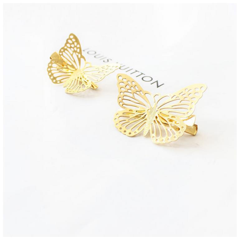 Women's Casual Simple Style Streetwear Butterfly Alloy Plating Hair Clip