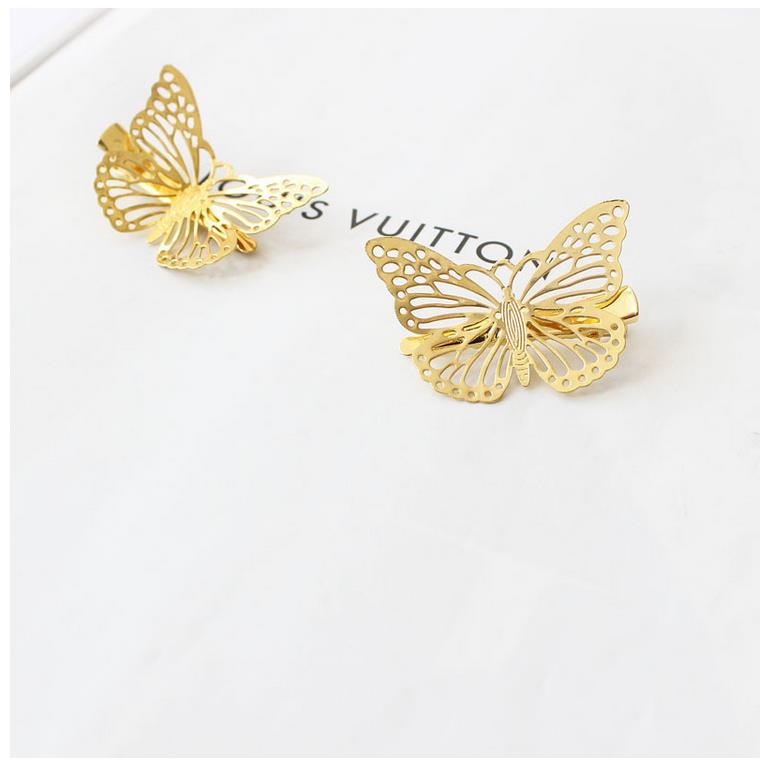 Women's Casual Simple Style Streetwear Butterfly Alloy Plating Hair Clip