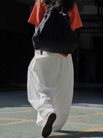 Loose Wide Leg Solid Color Split-Joint Casual Pants Bottoms Trousers