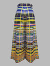 Stylish Selection Wide Leg Loose Checkerboard Printed Casual Pants Bottoms