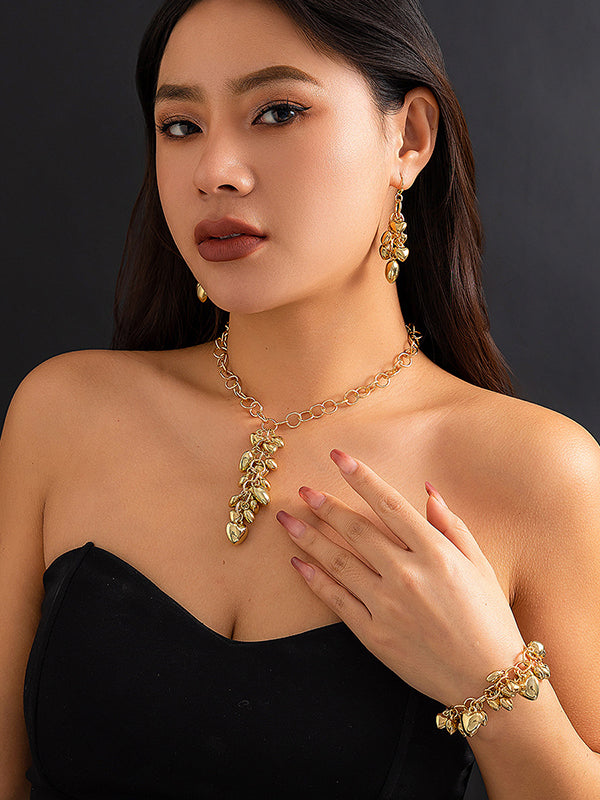 Chains Geometric Heart Shape Necklaces Accessories