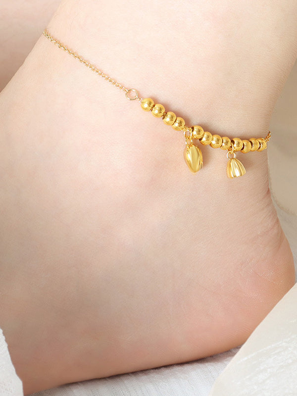 Chains Solid Color Anklet