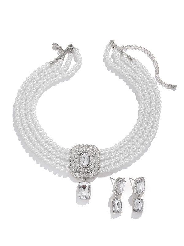 Geometric Drop Earrings Necklaces Accessories