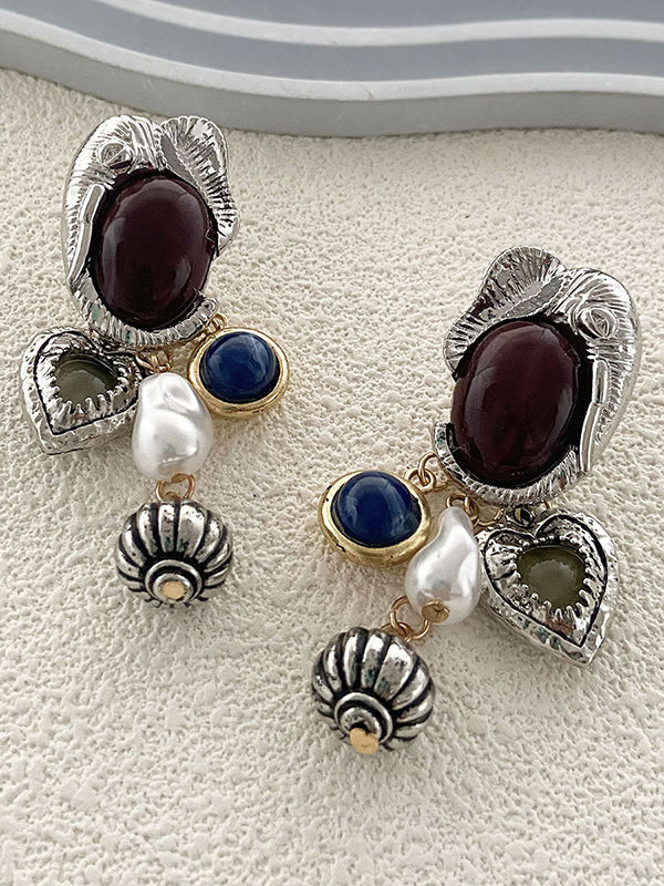 Irregularity Animal Shape Heart Shape Shiny Earrings Accessories