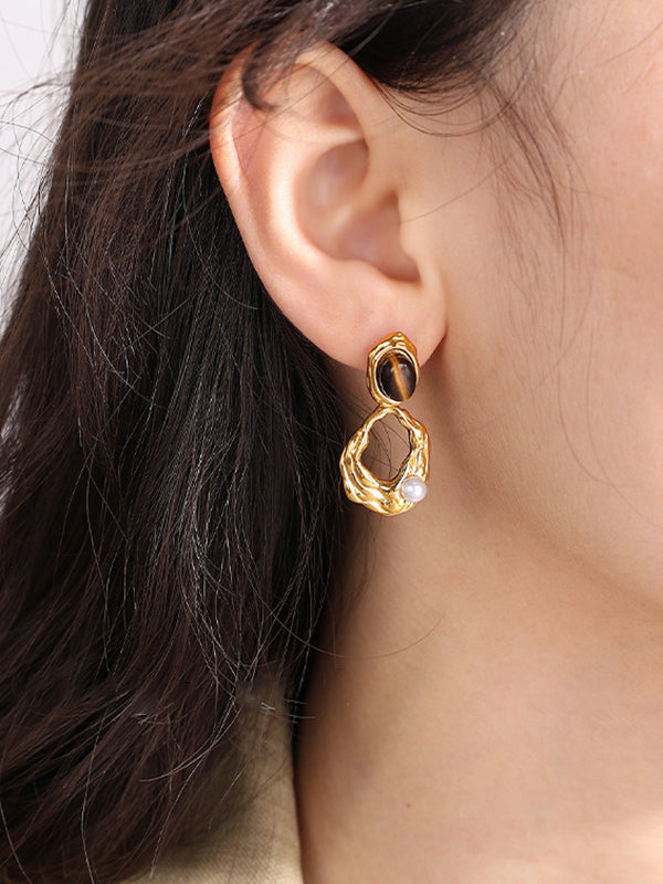 Geometric Drop Earrings