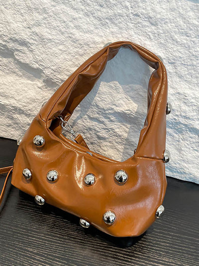 Geometric Rivet Handbags Shoulder Bags