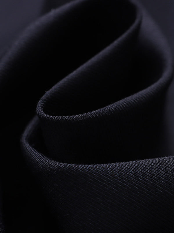 A-Line High Waisted Pleated Solid Color Split-Joint Skirts Bottoms