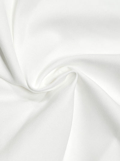 Long Sleeves Loose Solid Color Split-Joint High-Neck Blouses