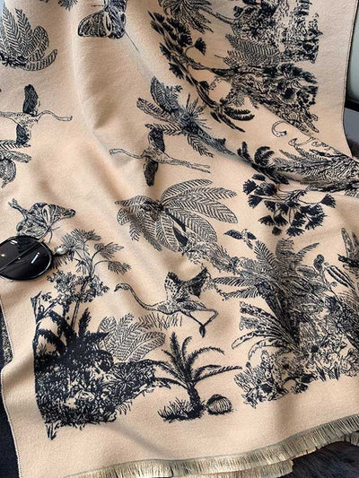 Imitation Cashmere Shawl Printed Warm Scarf