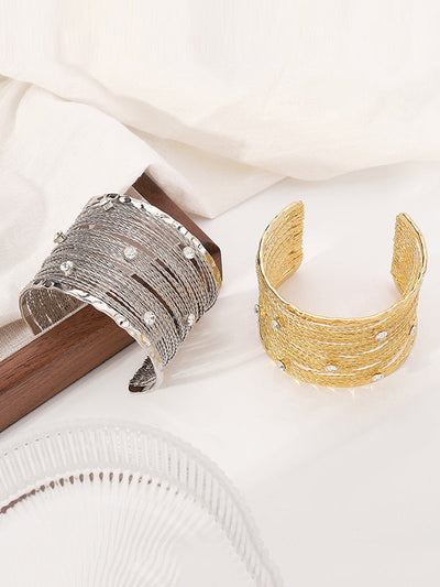 Geometric Rhine Stones Ringent Bracelet Accessories