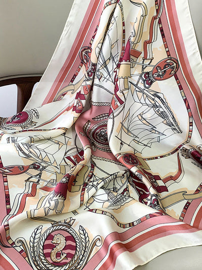 Urban Silk Imitation Printed Square Scarf