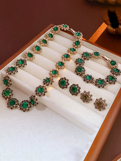 Geometric Rhine Stones Earrings Accessories