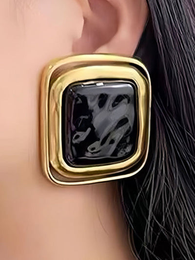 Geometric Shiny Earrings Accessories