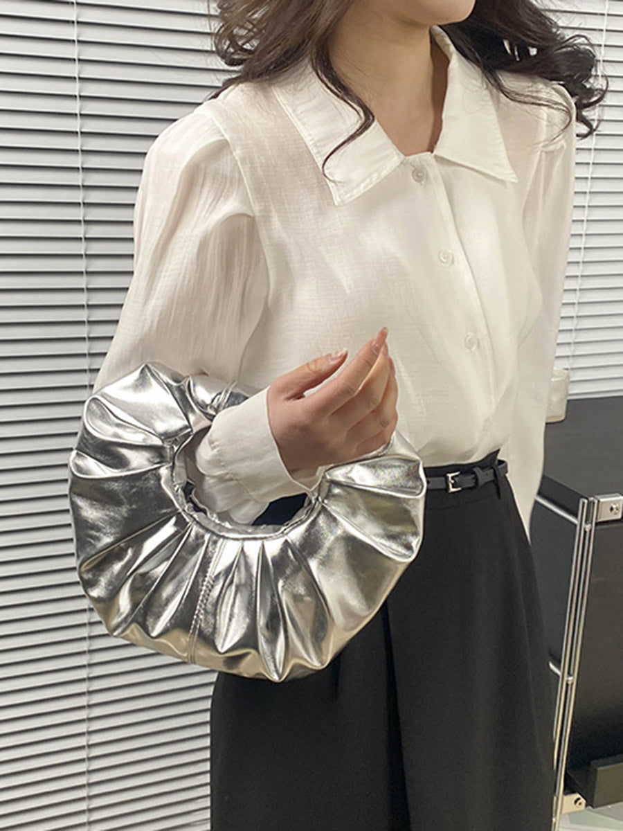 Geometric Pleated Evening Bags & Clutches