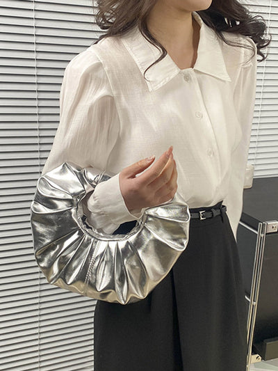 Geometric Pleated Evening Bags & Clutches