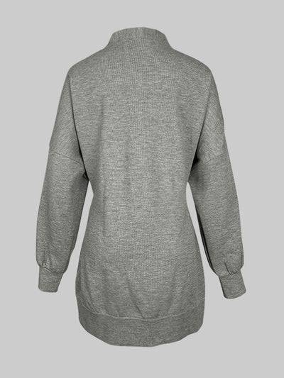 Long Sleeves Split-Joint V-Neck Outerwear