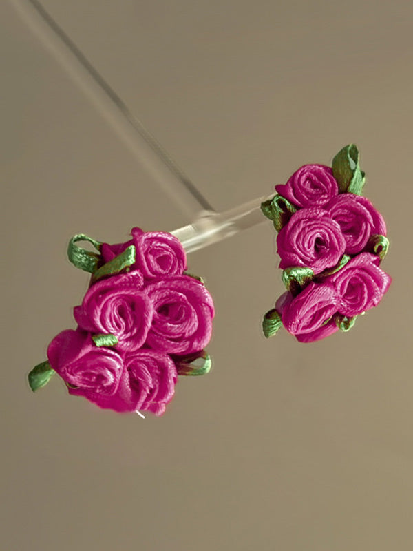 Flower Shape Drop Earrings