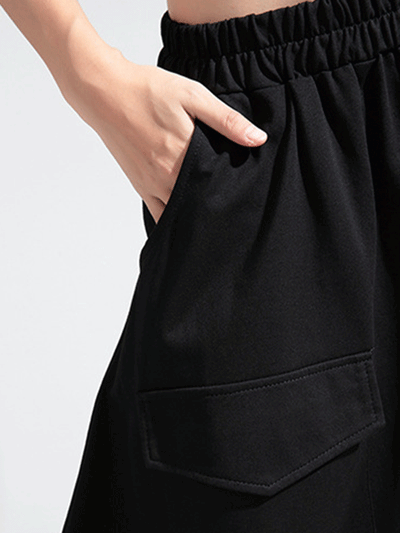 Zipper Original Simple Loose Solid Harem Pants