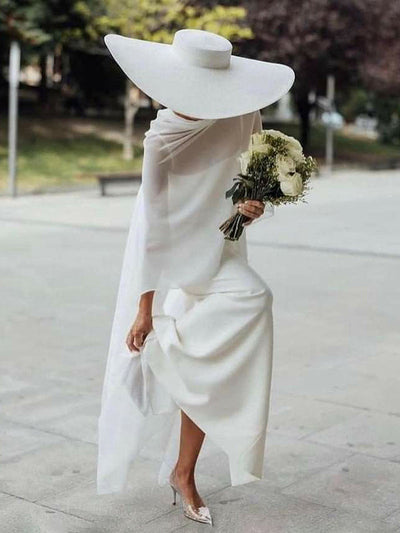 Loose Solid Color Spaghetti-Neck Maxi Dresses Two Pieces Set