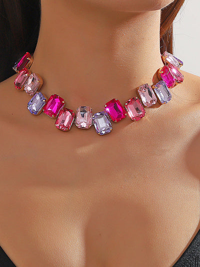 Chains Contrast Color Necklaces Accessories