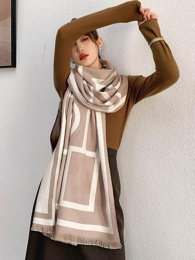 Imitation Cashmere Double-Sided Shawl