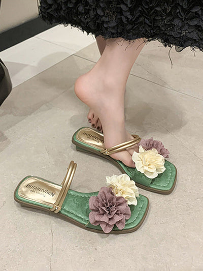 Flower Shape Open Toe Split-Joint Sandals