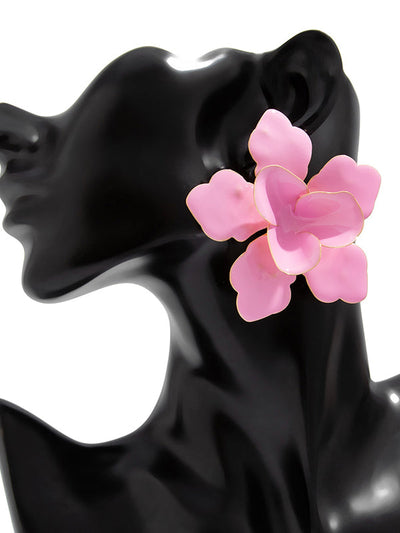 Flower Shape Drop Earrings