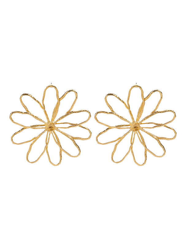 Flower Shape Drop Earrings