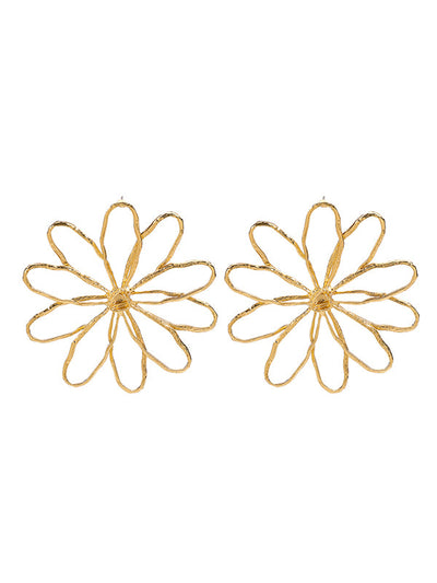 Flower Shape Drop Earrings