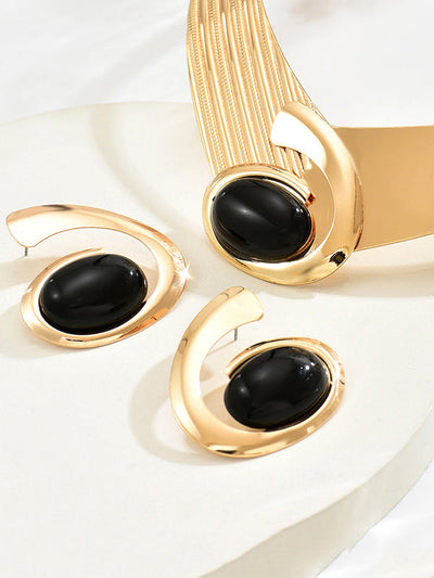 Geometric Drop Earrings Necklaces Accessories