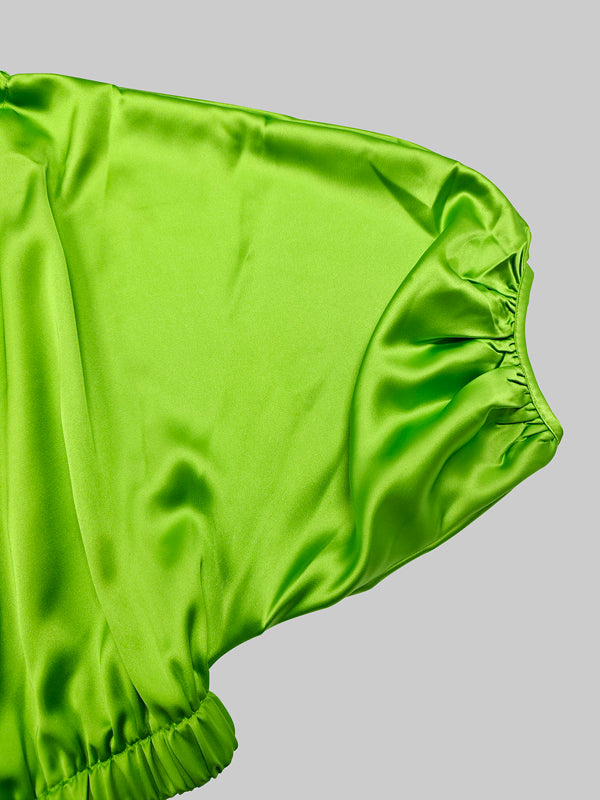 Batwing Sleeves Loose Solid Color Split-Joint Off-The-Shoulder Blouses