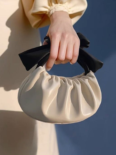 Bowknot Pleated Split-Joint Bags Bags Accessories Handbags