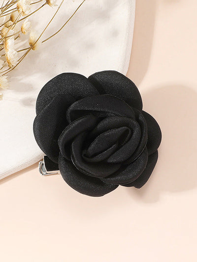 Solid Color Three-Dimensional Flower Brooch Accessories