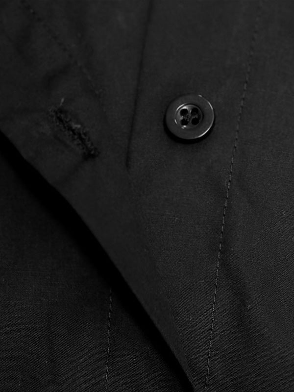 Long Sleeves Loose Buttoned Solid Color Lapel Blouses&Shirts Tops