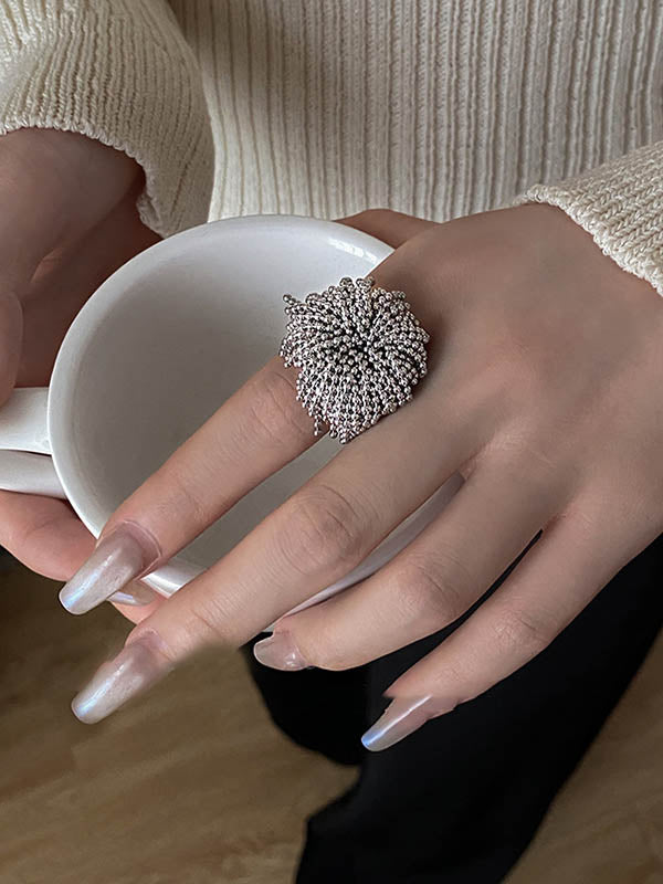 Geometric Tasseled Rings Accessories