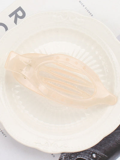 Geometric Hollow Solid Color Hair Clips