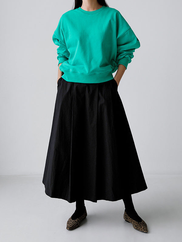 A-Line Loose Solid Color Skirts Bottoms