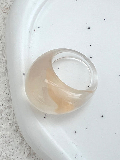 Geometric Transparent Rings Accessories