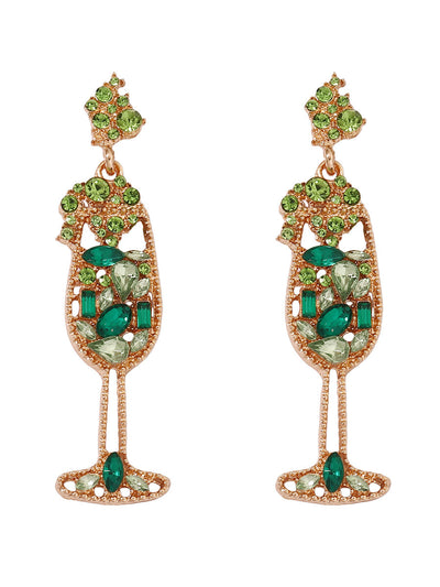Shiny Wine Glass Earrings Accessories