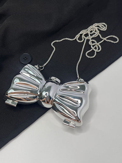 Chains Geometric Shiny Solid Color Bags Accessories