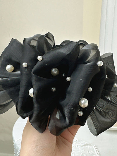 Flower Shape Gauze See-Through Clawclip Hairclaw