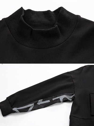 Original Split-Joint False Two Sweatshirt Tops